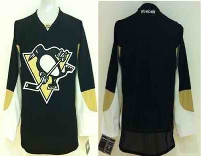 Penguins Blank Black Stitched Youth NHL Jersey