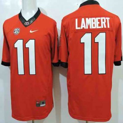 Bulldogs #11 Greyson Lambert Red Limited Stitched NCAA Jersey