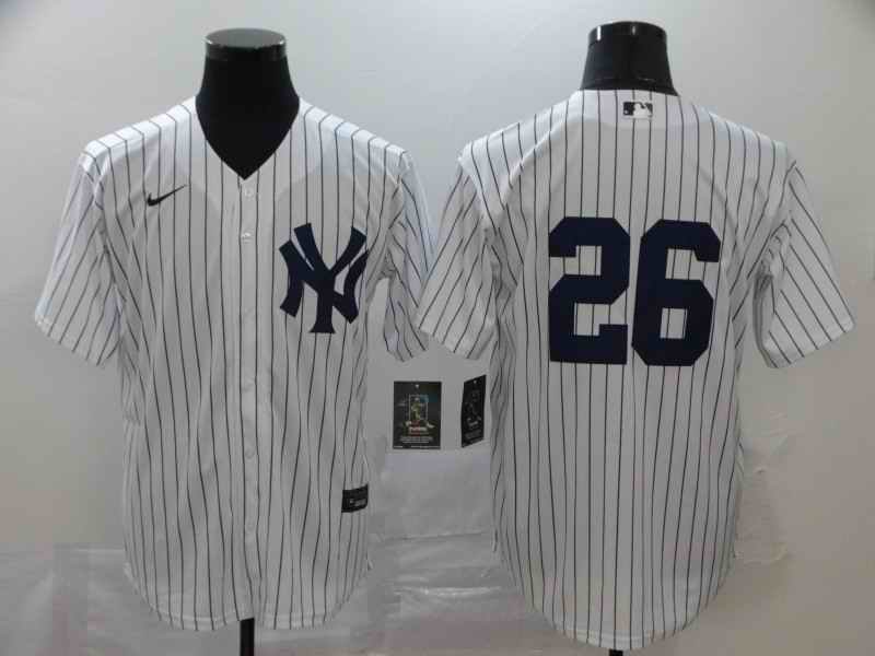 Men's New York Yankees #26 DJ LeMahieu White Cool Base Stitched MLB Jersey