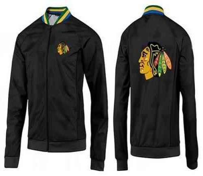 NHL Chicago Blackhawks Zip Jackets Black-3