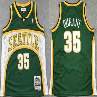 Youth Oklahoma City Thunder  #35 Kevin Durant Green Stitched Basketball  Jersey