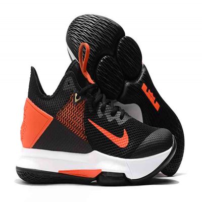 Men's Running weapon LeBron James Witness 4 Orange/Black Shoes 066