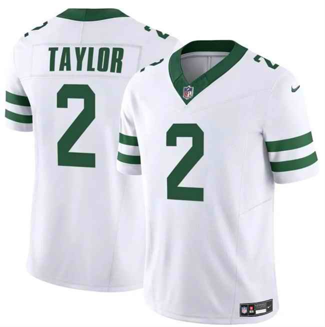 Men's New York Jets #2 Tyrod Taylor White 2024 F.U.S.E. Vapor Untouchable Limited Stitched Jersey