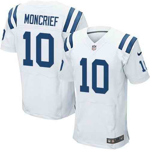 Nike Colts #10 Donte Moncrief White Men's Stitched NFL Elite Jersey