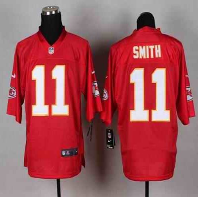 Nike Chiefs #11 Alex Smith Red Men's Stitched NFL Elite QB Practice Jersey