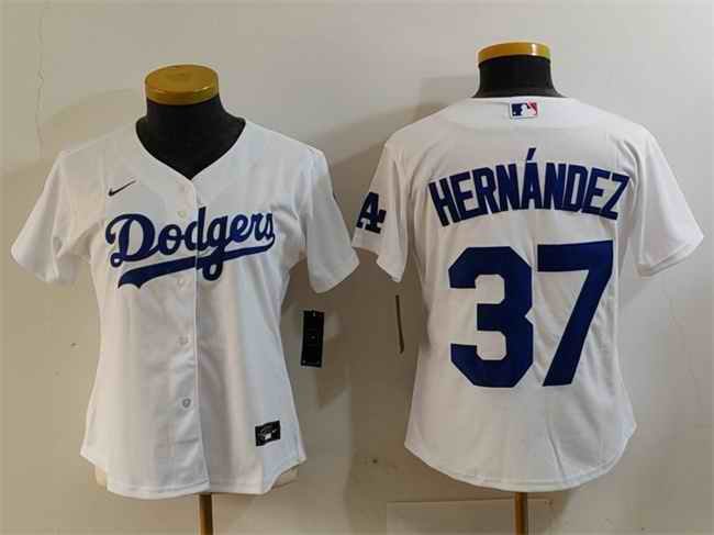 Women's Los Angeles Dodgers #37 Teoscar Hern