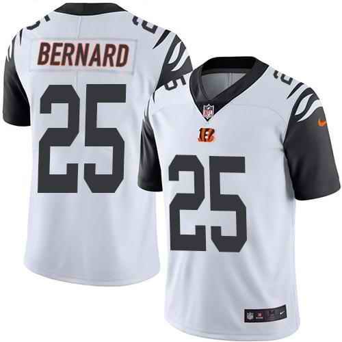 Nike Bengals #25 Giovani Bernard White Youth Stitched NFL Limited Rush Jersey