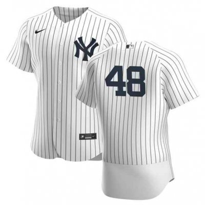 Men's New York Yankees #48 Anthony Rizzo White Flex Base Stitched Baseball Jersey