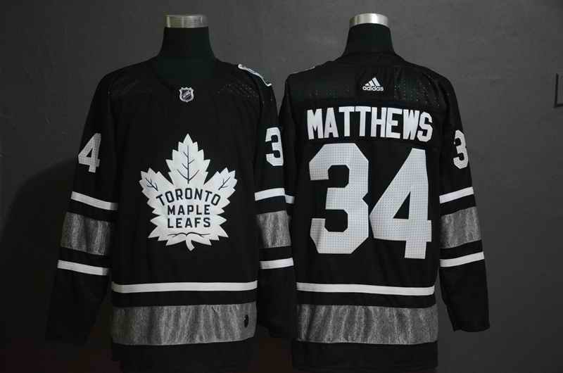 Men's Toronto Maple Leafs #34 Auston Matthews Black 2019 NHL All-Star Game Jersey