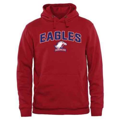 American Eagles Proud Mascot Pullover Hoodie Red