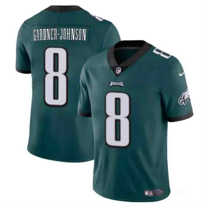 Men's Philadelphia Eagles #8 Chauncey Gardner-Johnson Green Vapor Untouchable Limited Stitched Football Jersey