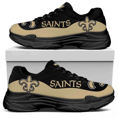 Women's New Orleans Saints Edition Chunky Sneakers With Line 001