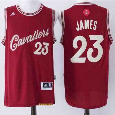 Cavaliers #23 LeBron James Red 2015-2016 Christmas Day Stitched NBA Jersey