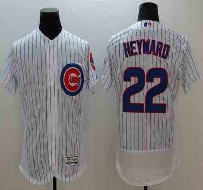 Cubs #22 Jason Heyward White Flexbase Authentic Collection Stitched MLB Jersey