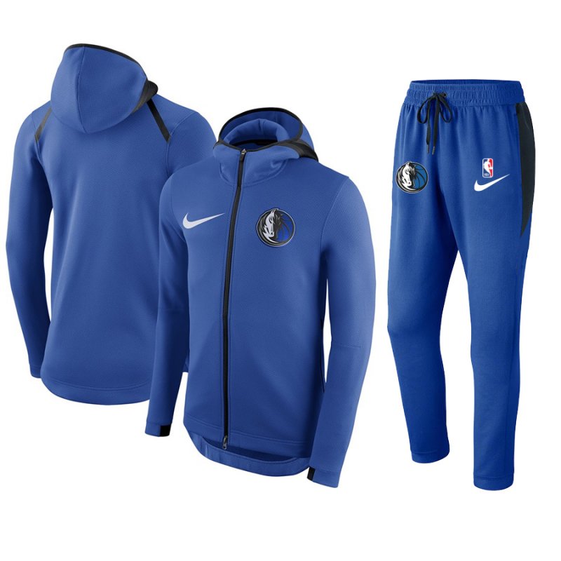 Men's Dallas Mavericks Blue Warmup Hoodiesuit