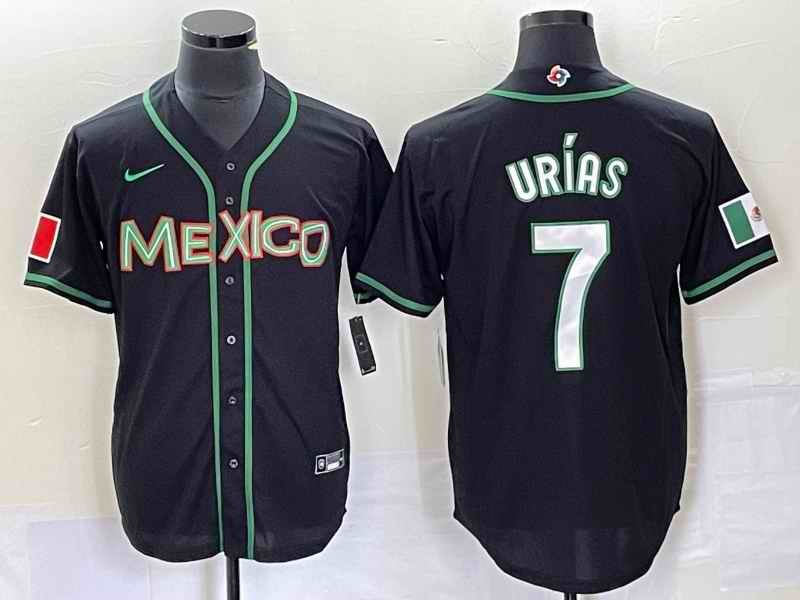 Men's Mexico Baseball #7 Julio Ur