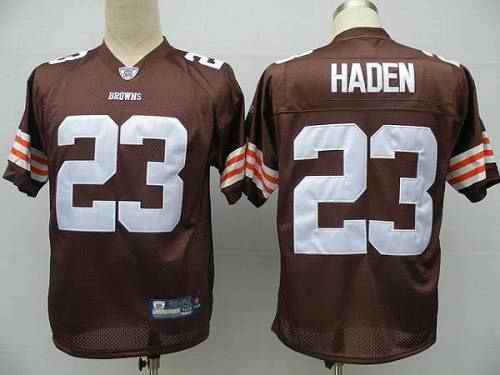 Browns #23 Joe Haden Brown Stitched Youth NFL Jersey