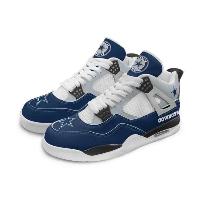 Women's Dallas Cowboys Running weapon Air Jordan 4 Shoes 0006