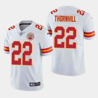 Men's Kansas City Chiefs #22 Juan Thornhill  White Vapor Untouchable Limited Stitched NFL Jersey