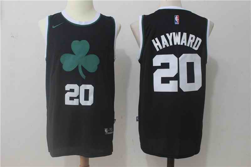 Men's Nike Boston Celtics #20 Gordon Hayward Black Stitched NBA Jersey