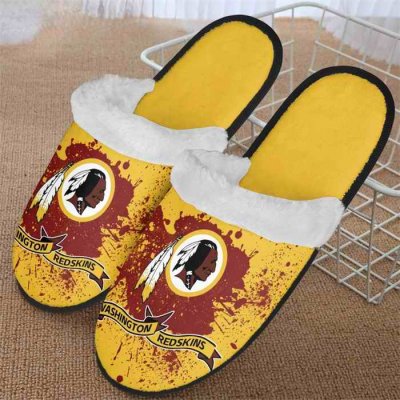 Men's Washington Commanders Team Logo Staycation Slippers/Shoes(Pls check description for details) 002