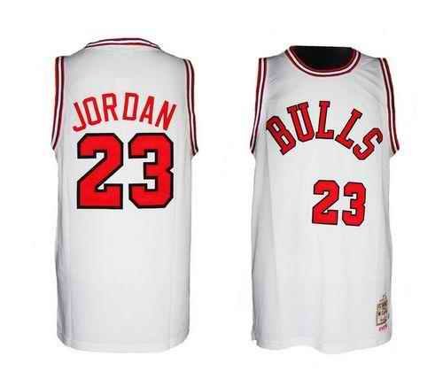 Bulls #23 Michael Jordan White 1984-1985 Hardwood Classics Stitched NBA Jersey