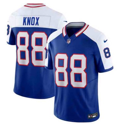 Men's Buffalo Bills #88 Dawson Knox Blue/White 2023 F.U.S.E. Throwback Vapor Untouchable Limited Stitched Jersey