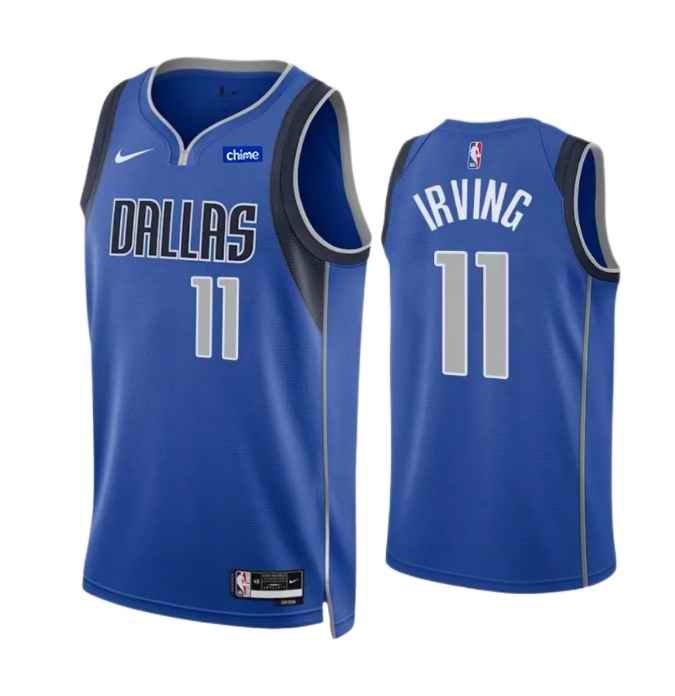 Men's Dallas Mavericks #11 Kyrie Irving Blue Icon Edition Stitched Basketball Jersey