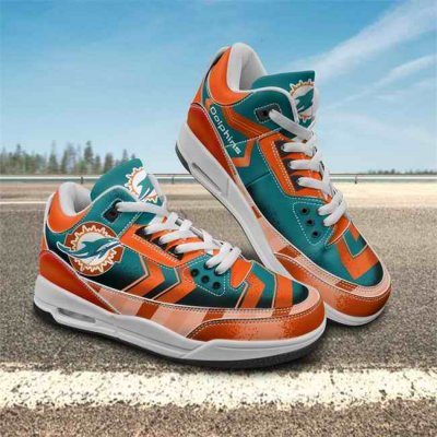 Men's Miami Dolphins Air Jordan 3 Sneakers/Shoes 001