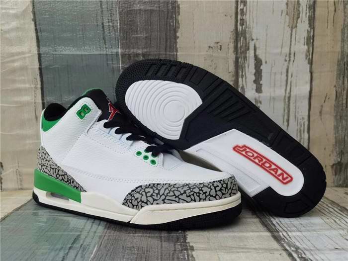 Men's Running weapon Air Jordan 3 Green/White Shoes 062