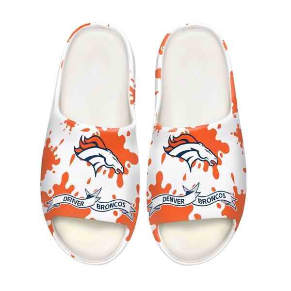 Men's Denver Broncos Yeezy Slippers/Shoes 001