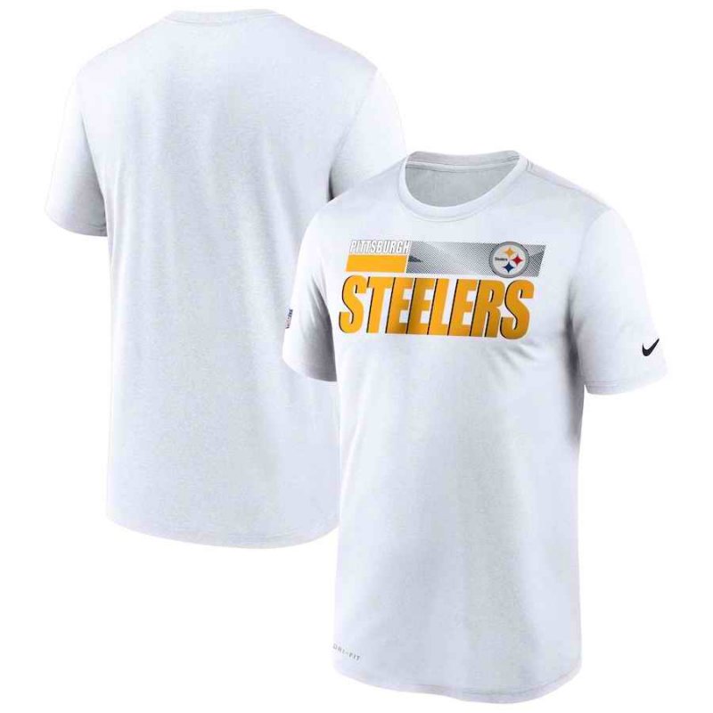 Men's Pittsburgh Steelers 2020 White Sideline Impact Legend Performance T-Shirt