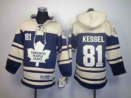 Maple Leafs #81 Phil Kessel Blue Sawyer Hooded Sweatshirt Stitched Youth NHL Jersey