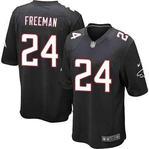 Nike Falcons #24 Devonta Freeman Black Alternate Youth Stitched NFL Elite Jersey