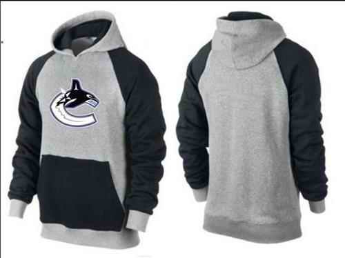 Vancouver Canucks Pullover Hoodie Grey & Black