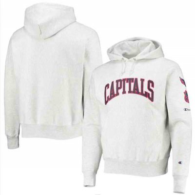 Men's Washington Capitals Champion Gray O&B Capsule II Pullover Hoodie