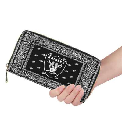 Las Vegas Raiders PU Leather Zip Wallet 001(Pls Check Description For Details)