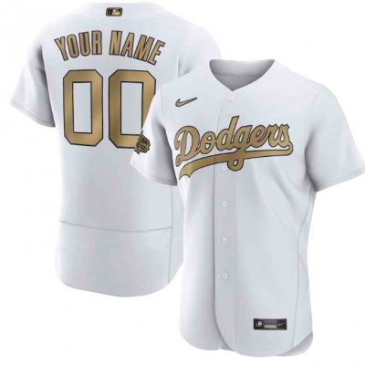 Men's Los Angeles Dodgers Active Player Custom 2022 All-Star White  Flex Base Stitched Baseball Jersey