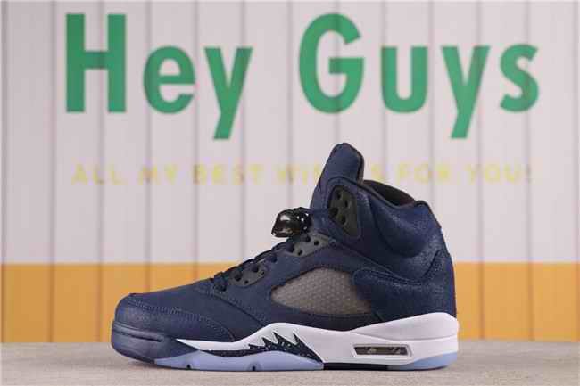 Men's Running Weapon Air Jordan 5 Navy Shoes FD6812-400 074