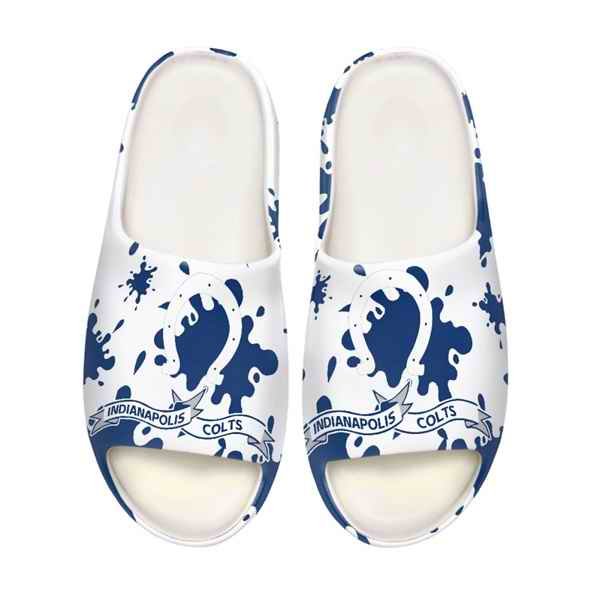 Men's Indianapolis Colts Yeezy Slippers/Shoes 001