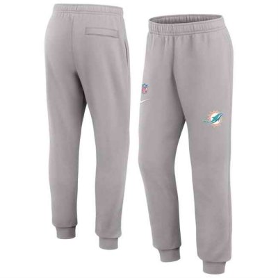 Men's Miami Dolphins Grey Chop Block Fleece Sweatpants