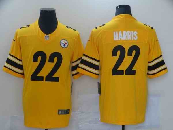 Men's Pittsburgh Steelers #22 Najee Harris Gold Inverted Legend NFL Jersey