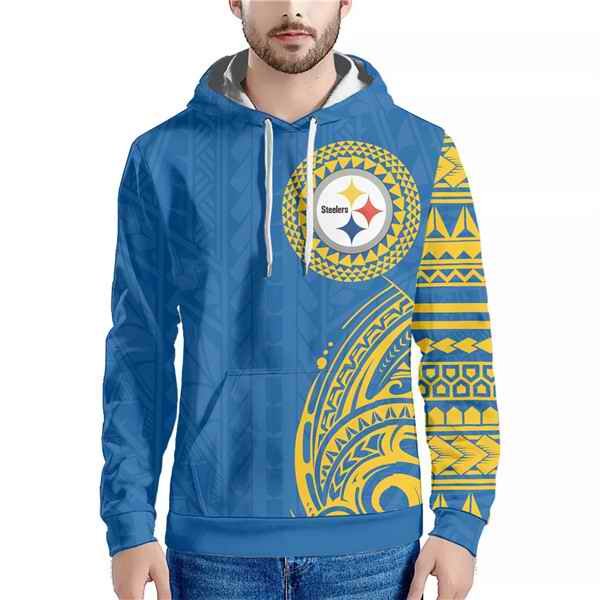 Men's Pittsburgh Steelers Blue Hoodie