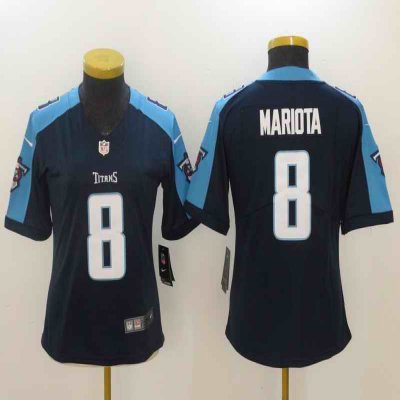 Women's Tennessee Titans #8 Marcus Mariota Navy New 2018 Vapor Untouchable Limited Stitched NFL Jersey