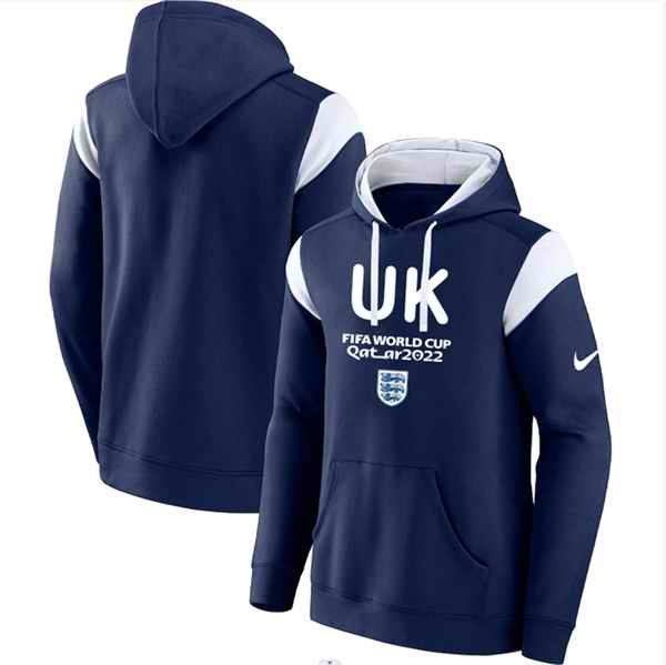 Men's England Navy 2022 FIFA World Cup Soccer Hoodie