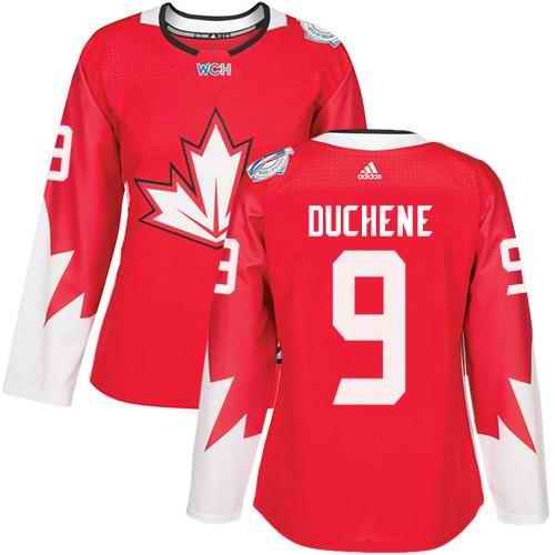 Team Canada #9 Matt Duchene Red 2016 World Cup Women's Stitched NHL Jersey