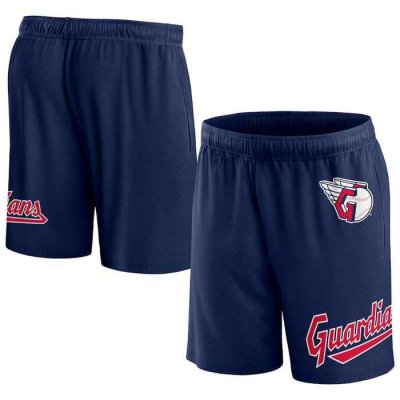 Men's Cleveland Guardians Navy Clincher Mesh Shorts