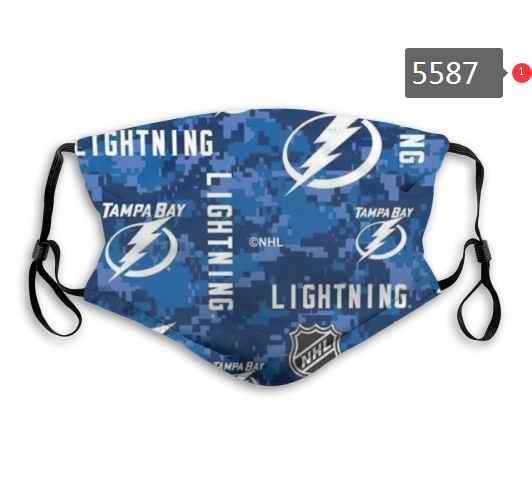 Tampa Bay Lightning Face Mask 5587 Filter Pm2.5 (Pls check description for details)