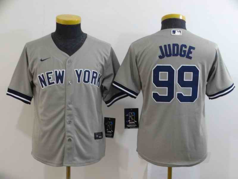 Women's New York Yankees #99 Aaron Judge Grey Cool Base Stitched MLB Jersey(Run Small)