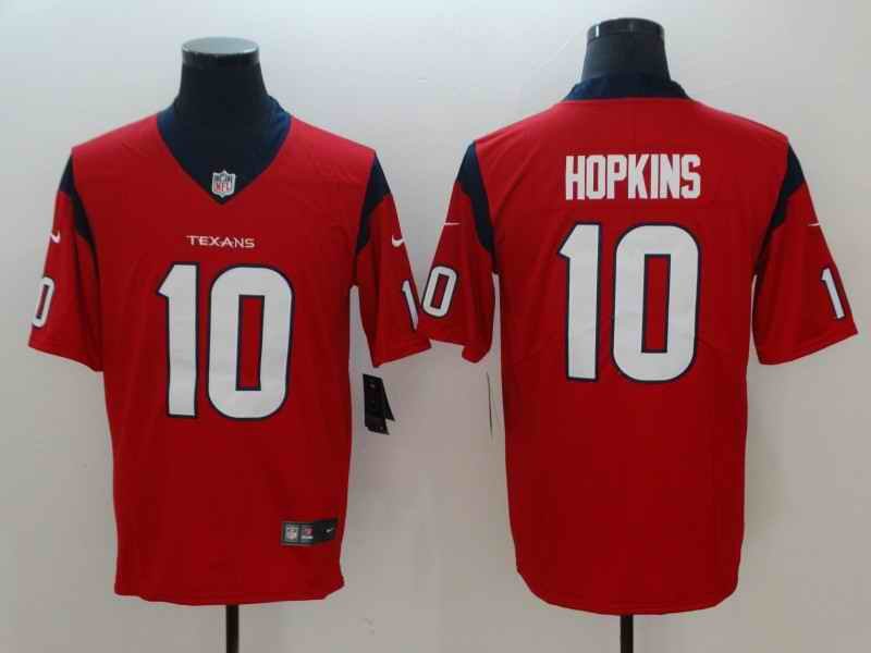 Men's Houston Texans #10 DeAndre Hopkins Red Vapor Untouchable Limited Stitched NFL Jersey